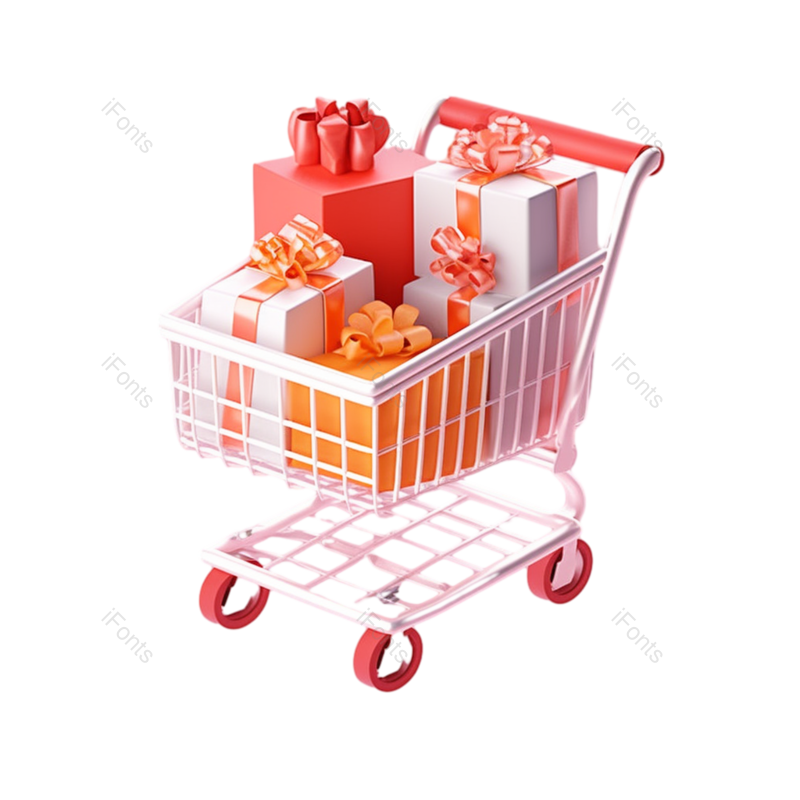 元素图片,网上购物元素,促销PNG,礼物免抠素材